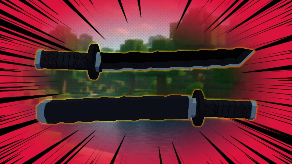 Tanjiro’s Katana from Demon Slayer Resource Pack Preview